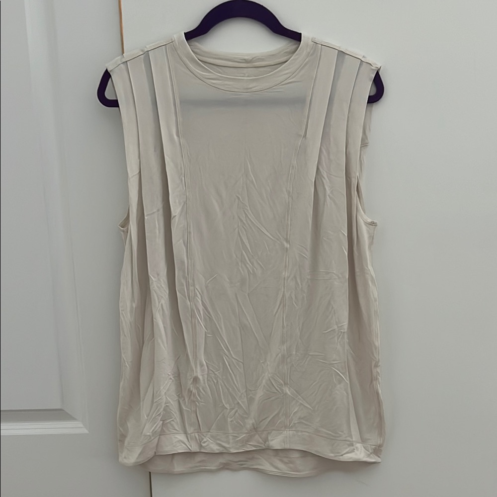 Lululemon Athletica Tan Sleeveless Tank Top